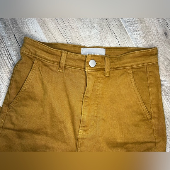 Everlane Cropped Straight Short
Pant In Mustard Yellow Color Sz 0 - Picture 3 of 7